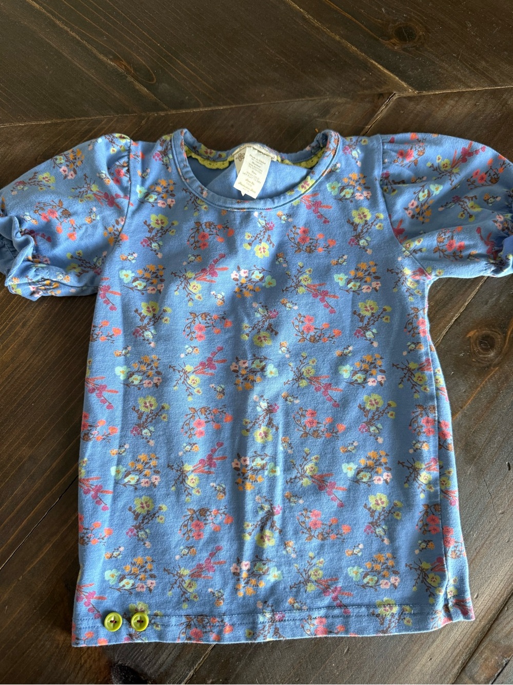 Matilda Jane Blue Floral Shirt Size Toddler 2T